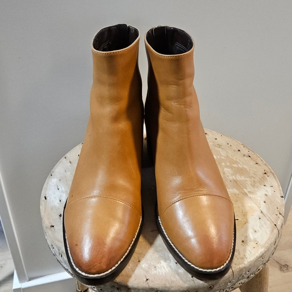 Cole Haan Winnie Grand 360 cognac Leather ankle bootie waterproof 7.5 - Picture 4 of 8